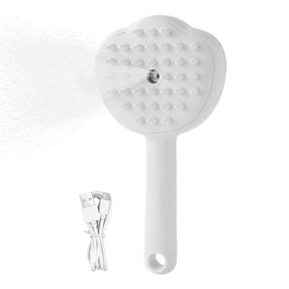 KFX-4491709 Gentle Electric Steam Brush for Cats and Dogs – Pet Grooming Tool with Massage and Shedding Features
