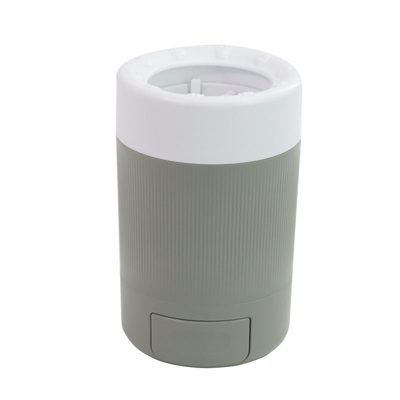 KFX-4492093 Pet Semi-Automatic Foot Washing Cup for Dogs - Gray and Orange, Durable ABS Material