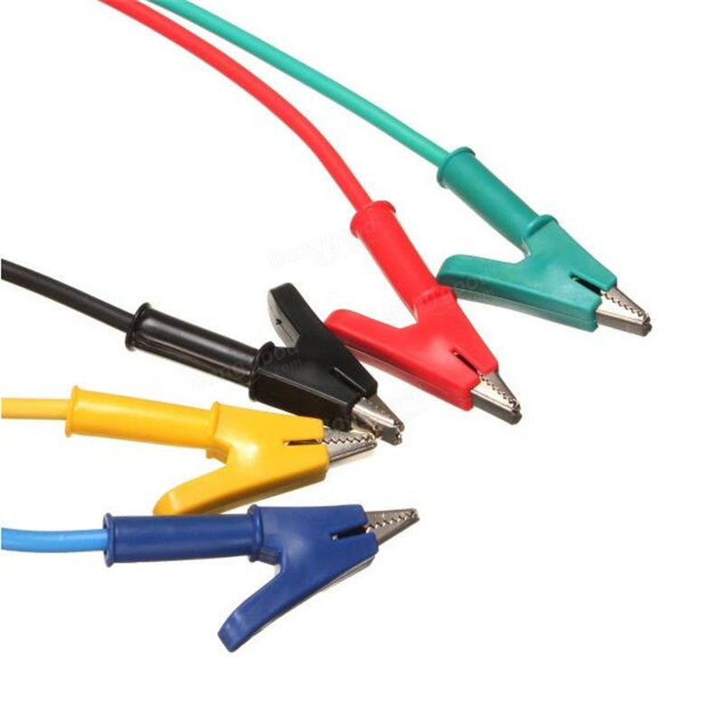 KFX-4492221 4mm Male to Male Banana Plug Test Lead Wire, 1 Meter Length, Pure Copper, Silicone Sheath, 12A Current Capacity