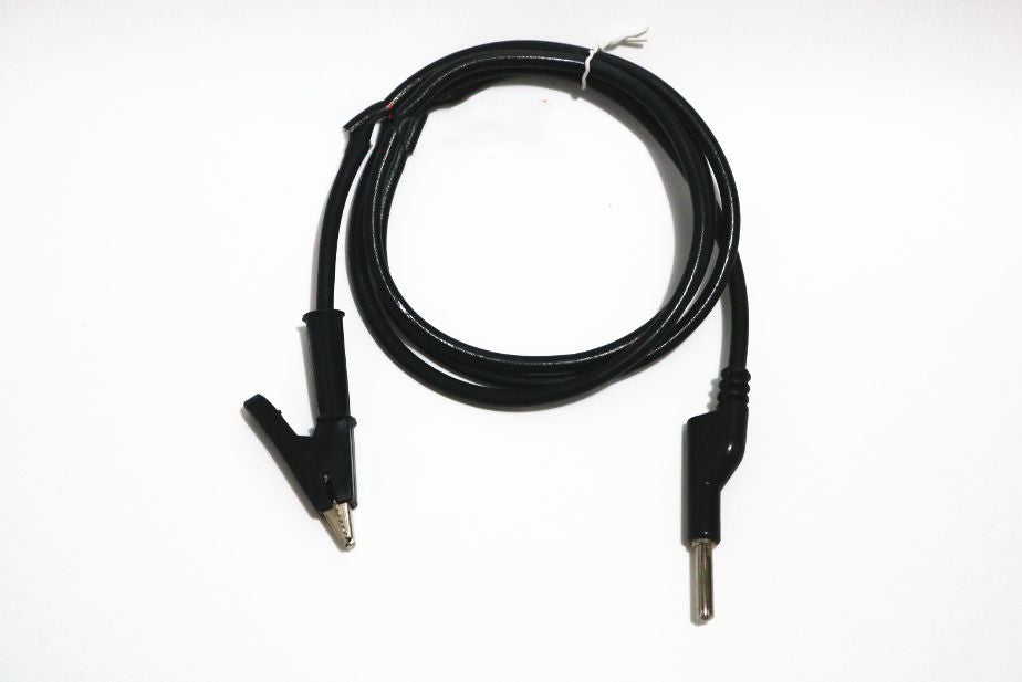 KFX-4492221 4mm Male to Male Banana Plug Test Lead Wire, 1 Meter Length, Pure Copper, Silicone Sheath, 12A Current Capacity