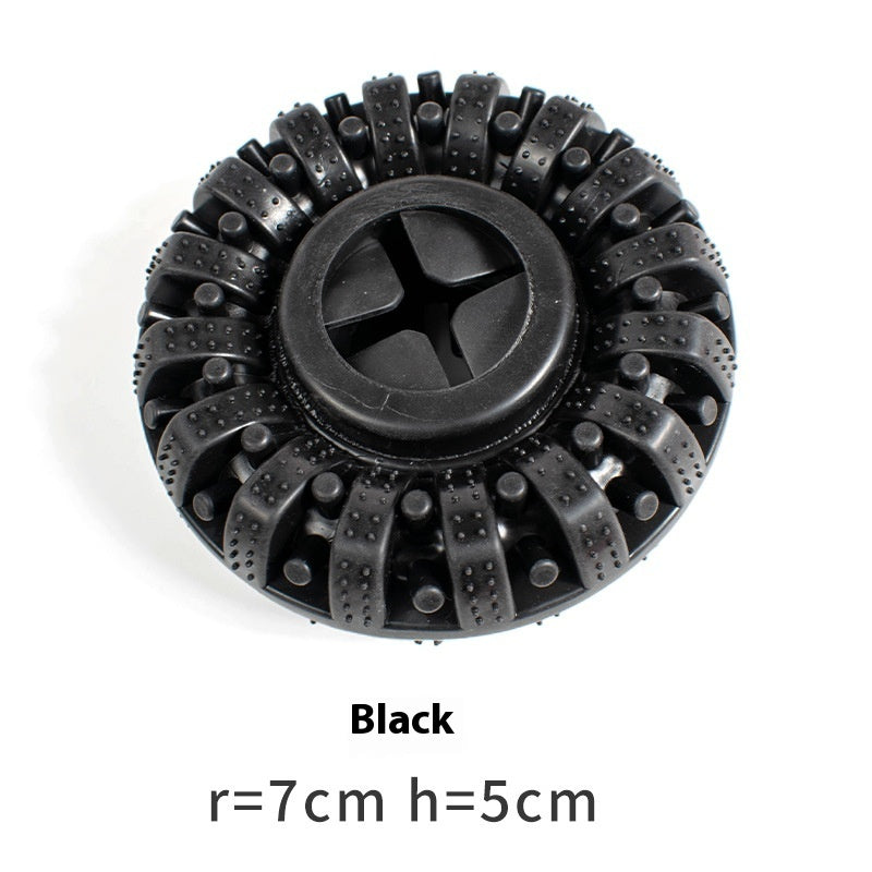 KFX-4492861 Durable TPR Dog Bite Tire Toy - 14x5cm, Black/Red