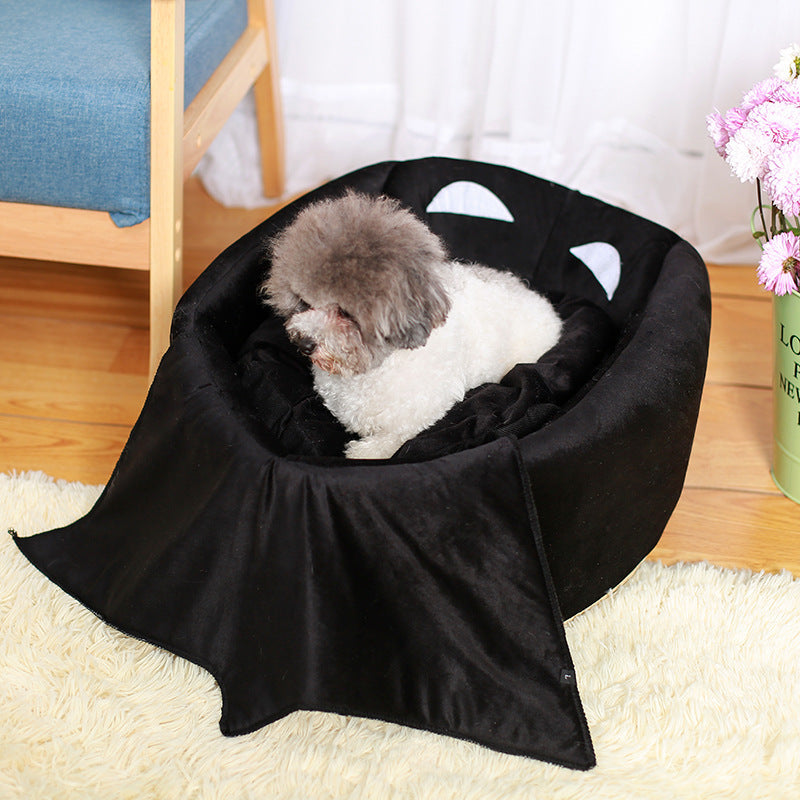 KFX-4494269 Cozy Pet Basket with Removable Washable Mat for Dogs and Cats