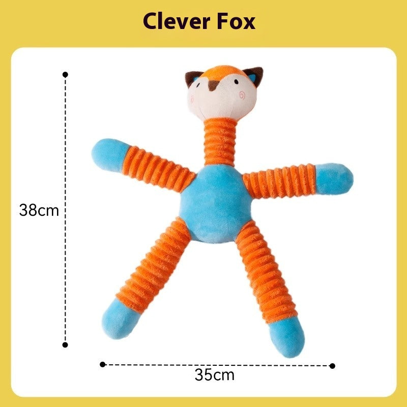 KFX-4498621 Durable Bite-Resistant Dog Toy with Sounds - Variety of Fun Designs