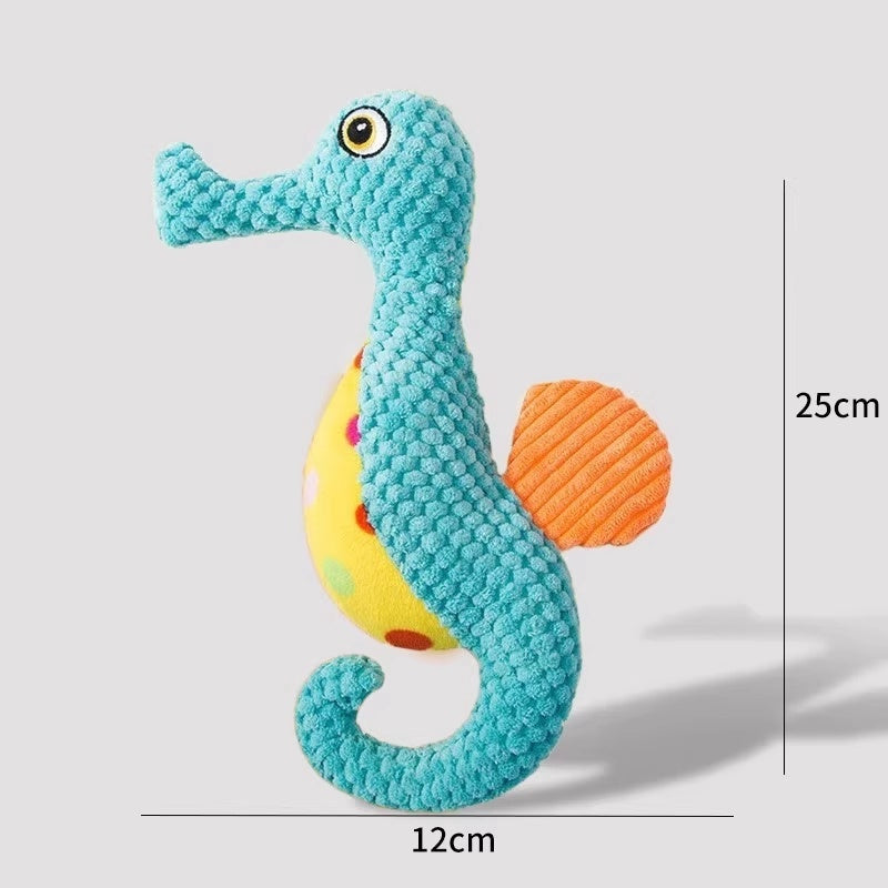 KFX-4498621 Durable Bite-Resistant Dog Toy with Sounds - Variety of Fun Designs