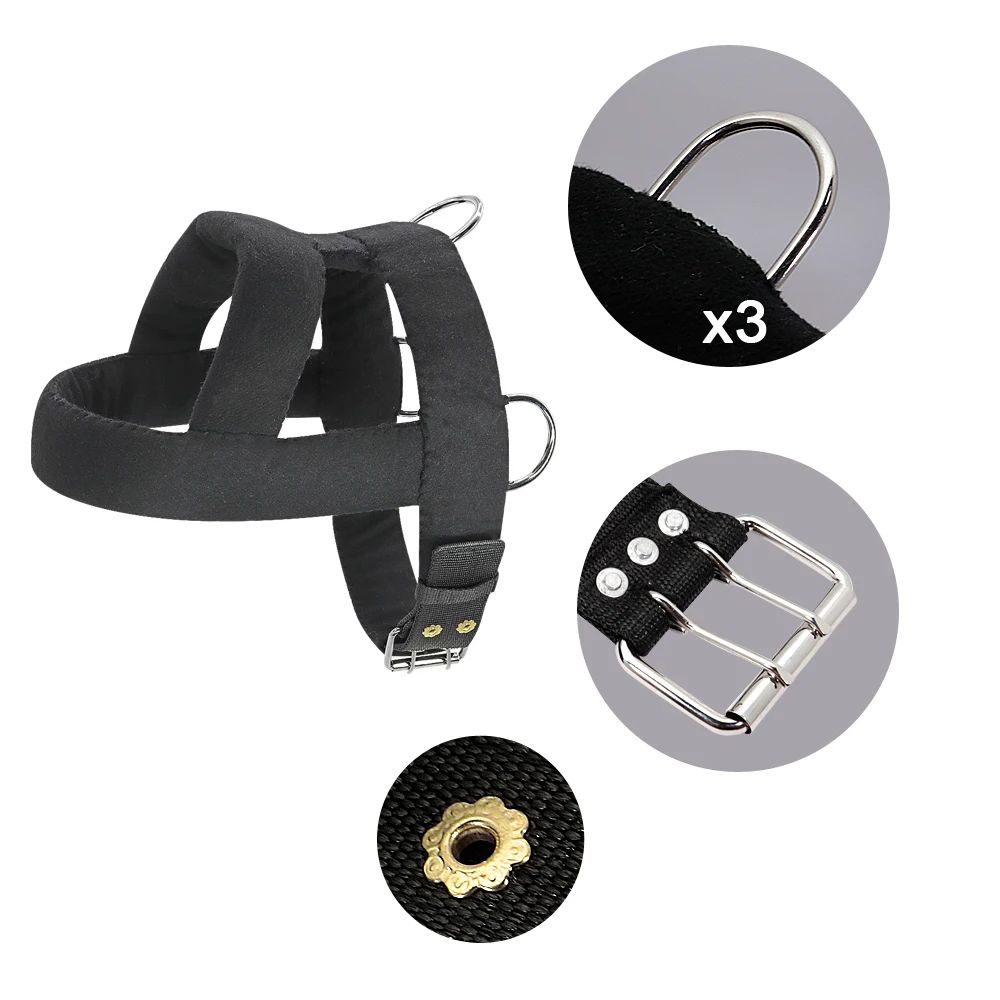 KFX-4499261 Soft Padded Weight Pulling Harness for Dogs, Adjustable Chest Strap (58-80cm)