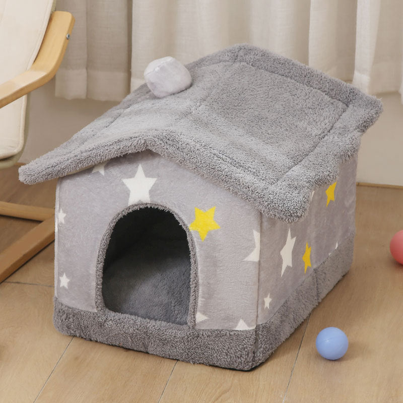 KFX-4500029 Cozy Closed Thermal Comfort Nest for Puppies in Various Colors