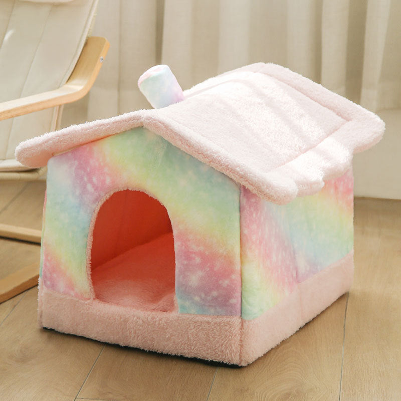 KFX-4500029 Cozy Closed Thermal Comfort Nest for Puppies in Various Colors