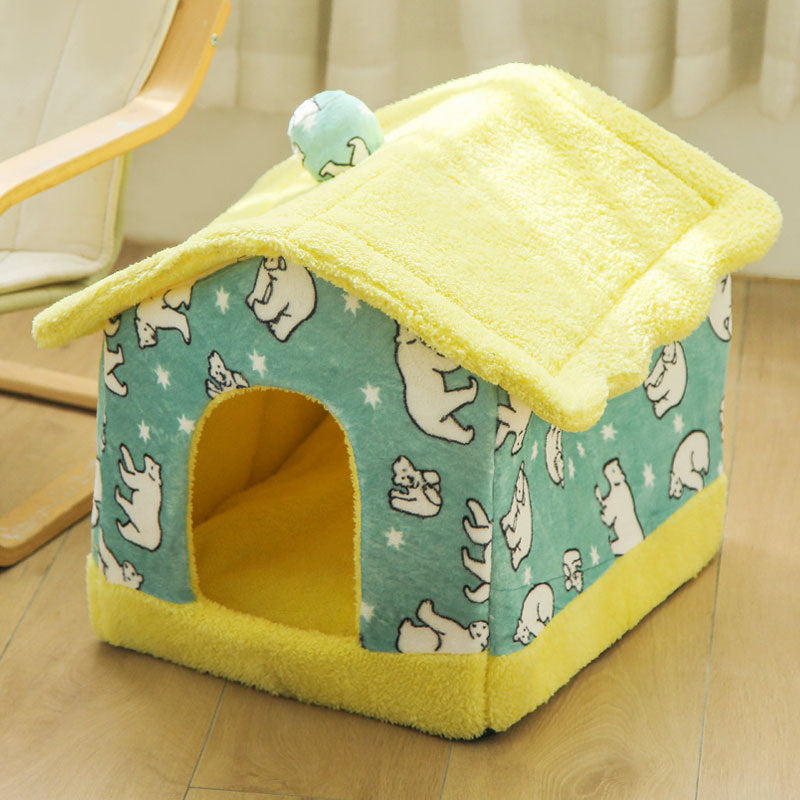 KFX-4500029 Cozy Closed Thermal Comfort Nest for Puppies in Various Colors