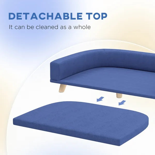 KFX-4504381 Large Dog Sofa Couch Bed with Washable Cushion for Comfort and Easy Maintenance