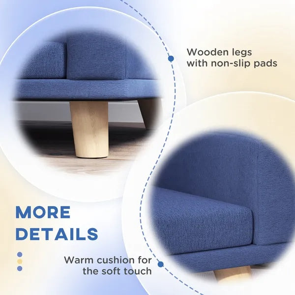 KFX-4504381 Large Dog Sofa Couch Bed with Washable Cushion for Comfort and Easy Maintenance