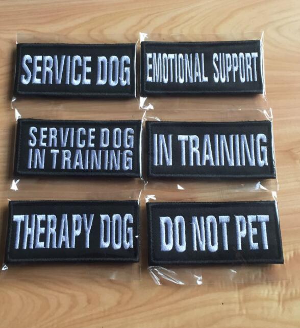 KFX-4505021 Pet-Themed Embroidered Badge Fabric Patch for Clothing, 9x4cm