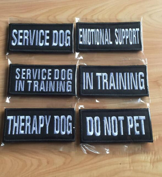 KFX-4505021 Pet-Themed Embroidered Badge Fabric Patch for Clothing, 9x4cm