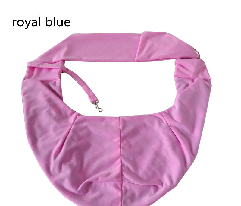 KFX-4507965 One-Shoulder Messenger Pet Backpack for Small Dogs and Puppies - Soft Fleece and Cotton, Multiple Colors Available