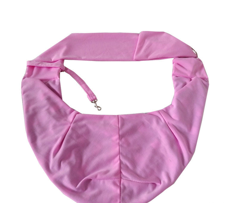 KFX-4507965 One-Shoulder Messenger Pet Backpack for Small Dogs and Puppies - Soft Fleece and Cotton, Multiple Colors Available