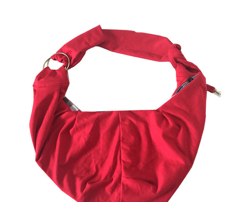 KFX-4507965 One-Shoulder Messenger Pet Backpack for Small Dogs and Puppies - Soft Fleece and Cotton, Multiple Colors Available