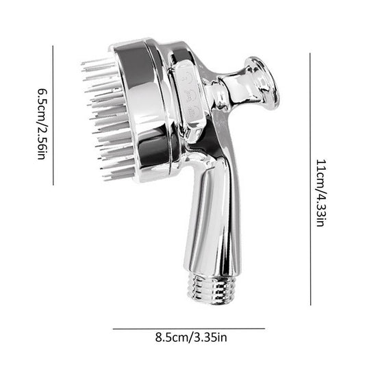 KFX-4508989 2-in-1 Dog Shower Hose Attachment with Soft Silicone Comb and Ergonomic Grip