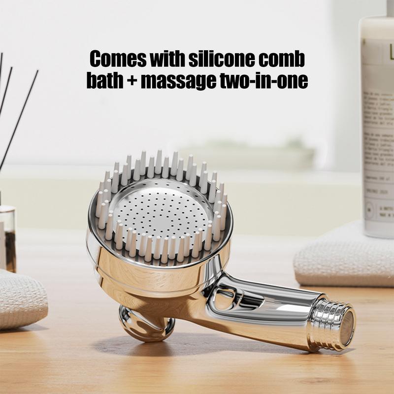 KFX-4508989 2-in-1 Dog Shower Hose Attachment with Soft Silicone Comb and Ergonomic Grip