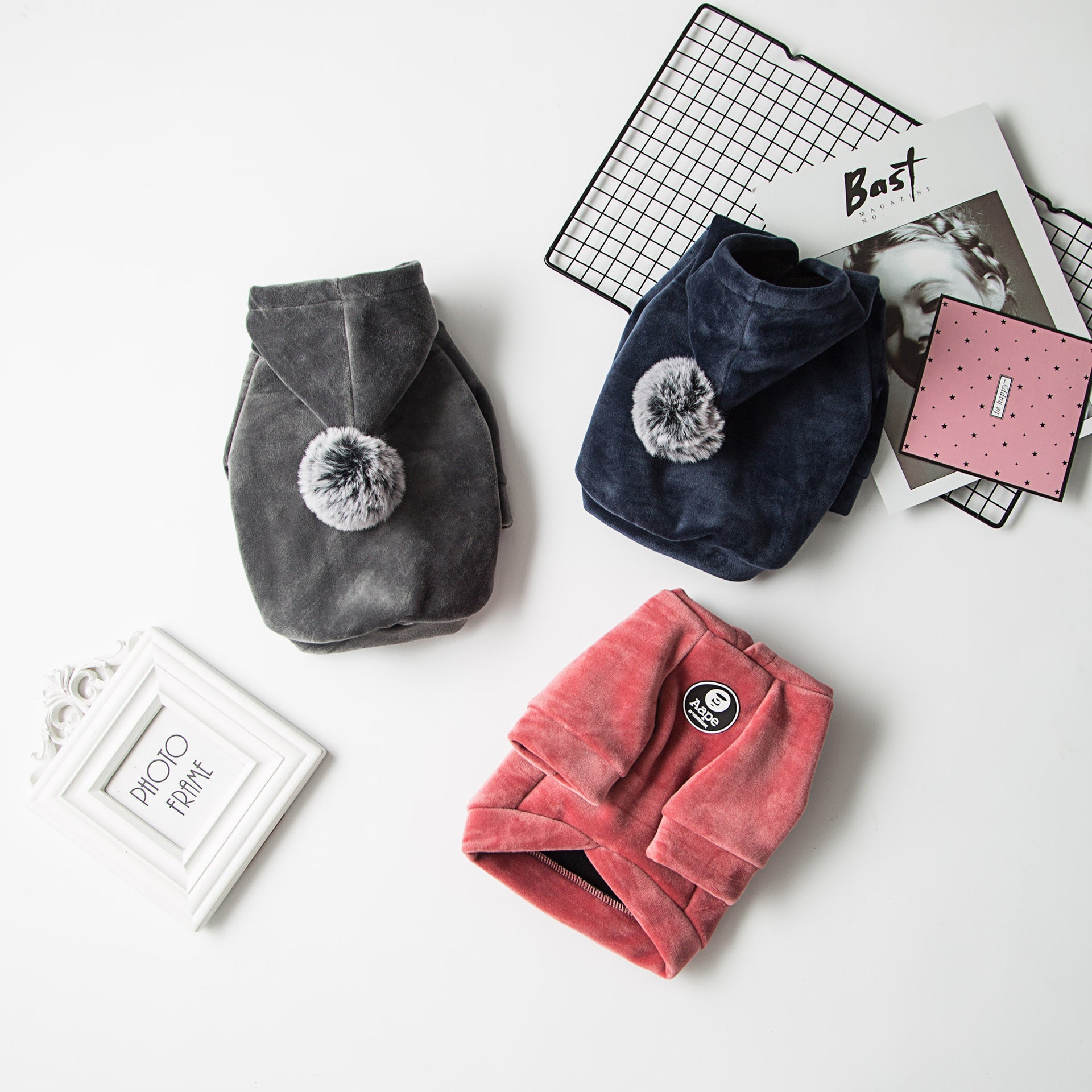 KFX-4509885 Cozy Winter Clothing for Small Dogs in Various Colors and Sizes