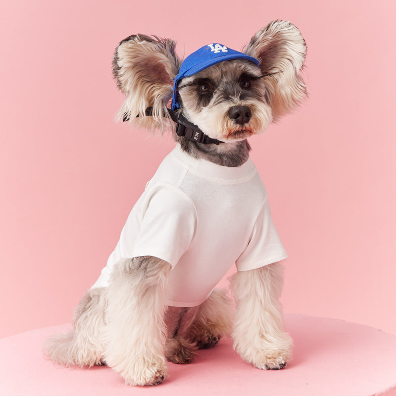 KFX-4510269 Breathable Solid Color T-Shirt for Pets - Casual Cotton Inner Wear