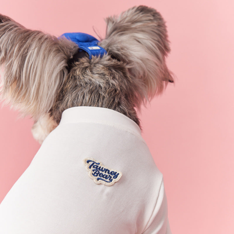 KFX-4510269 Breathable Solid Color T-Shirt for Pets - Casual Cotton Inner Wear