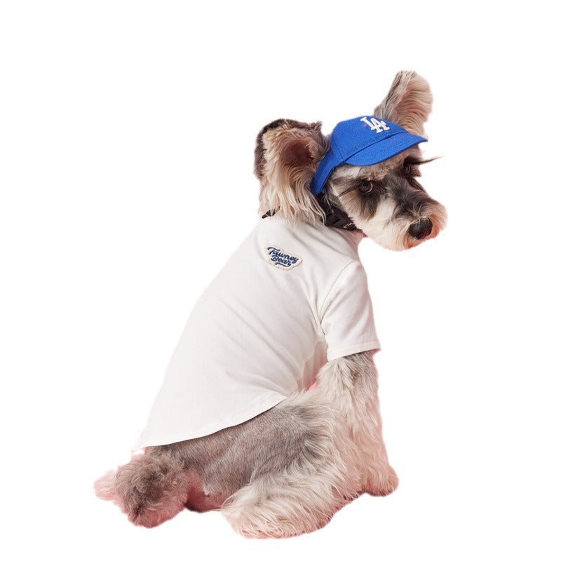 KFX-4510269 Breathable Solid Color T-Shirt for Pets - Casual Cotton Inner Wear