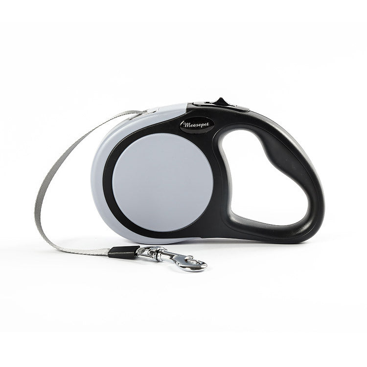 KFX-4511293 Automatic Retractable Dog Leash, Flat Rope Traction Belt, 3m & 5m Lengths, Durable ABS Material