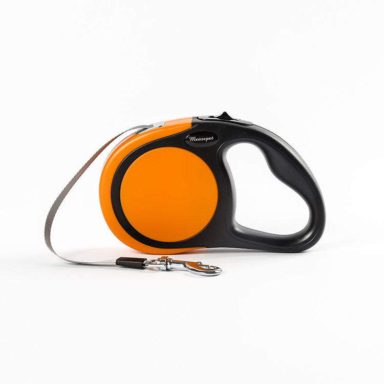 KFX-4511293 Automatic Retractable Dog Leash, Flat Rope Traction Belt, 3m & 5m Lengths, Durable ABS Material