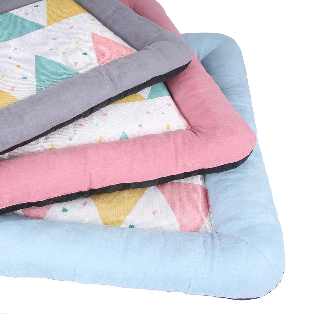 KFX-4513341 Cool Comfort Pet Nest Pad for Dogs and Cats – Available in Grey, Pink, and Blue