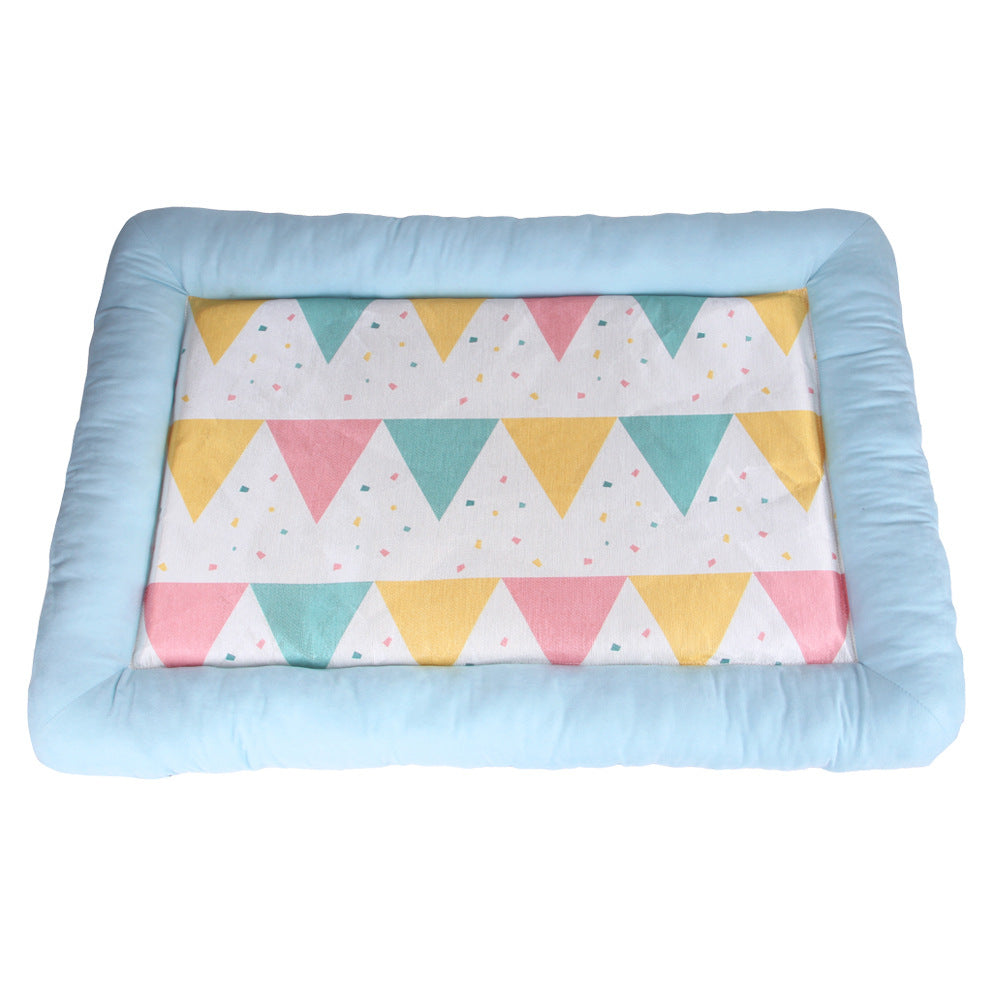 KFX-4513341 Cool Comfort Pet Nest Pad for Dogs and Cats – Available in Grey, Pink, and Blue
