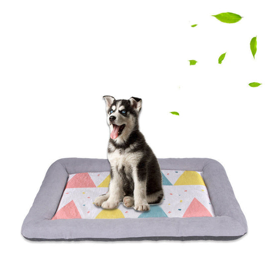 KFX-4513341 Cool Comfort Pet Nest Pad for Dogs and Cats – Available in Grey, Pink, and Blue