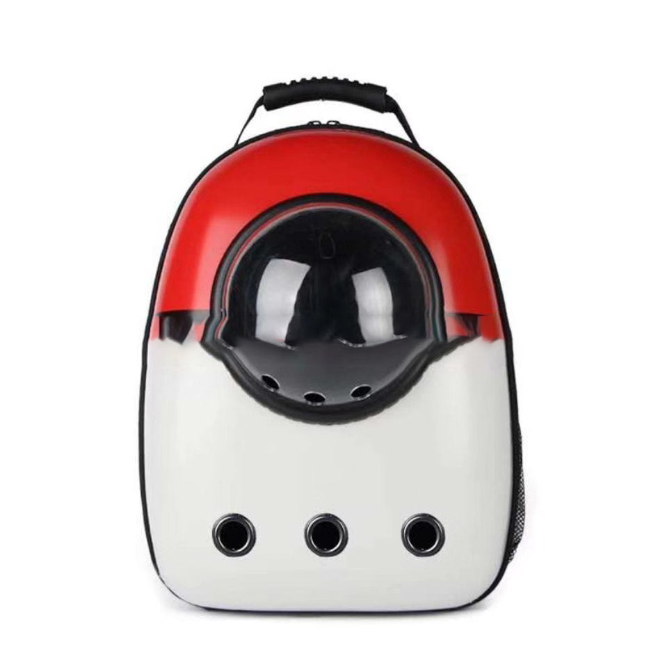 KFX-4513725 Portable Pet Backpack with Transparent Cover and Ventilation Holes for Cats and Dogs