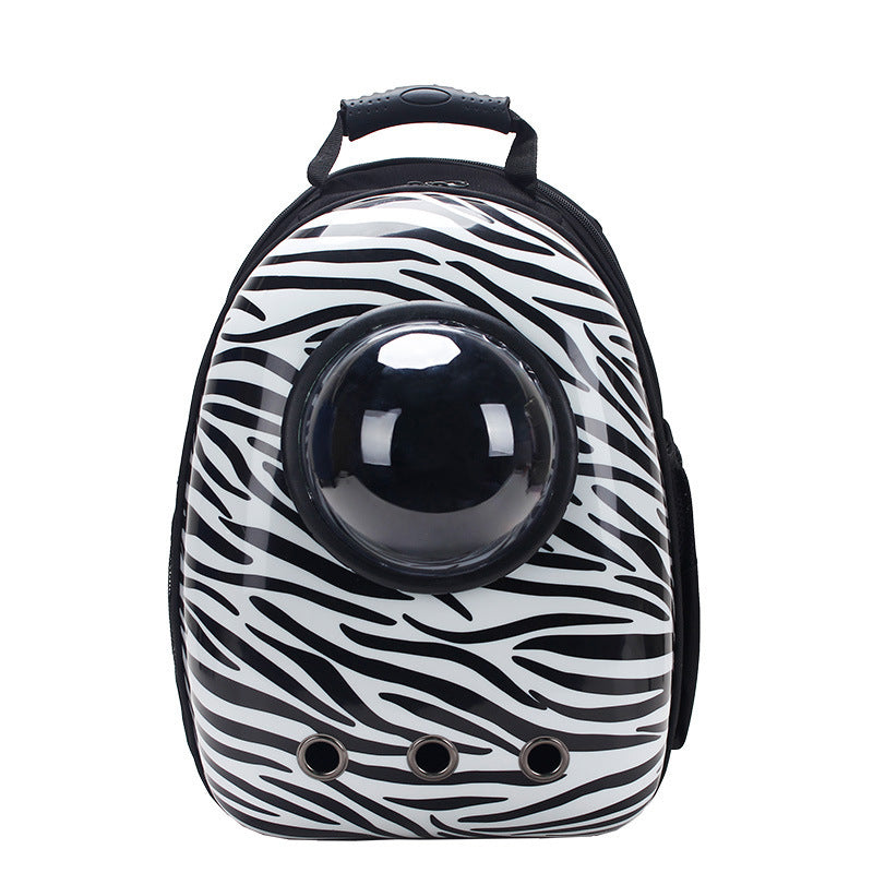 KFX-4513725 Portable Pet Backpack with Transparent Cover and Ventilation Holes for Cats and Dogs