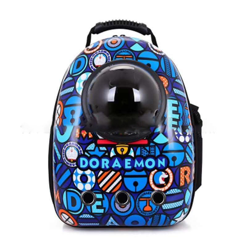 KFX-4513725 Portable Pet Backpack with Transparent Cover and Ventilation Holes for Cats and Dogs