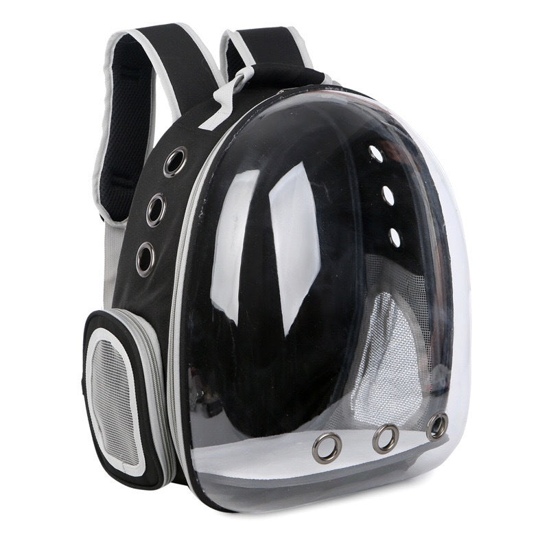 KFX-4513725 Portable Pet Backpack with Transparent Cover and Ventilation Holes for Cats and Dogs