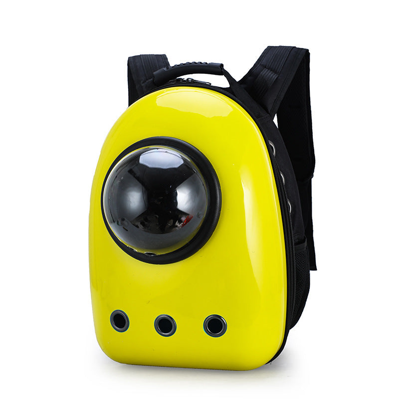 KFX-4513725 Portable Pet Backpack with Transparent Cover and Ventilation Holes for Cats and Dogs