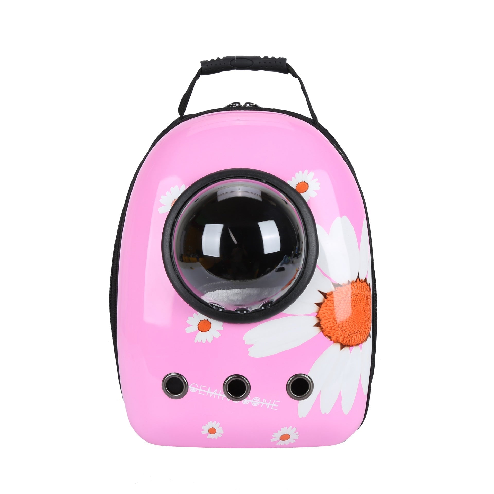 KFX-4513725 Portable Pet Backpack with Transparent Cover and Ventilation Holes for Cats and Dogs