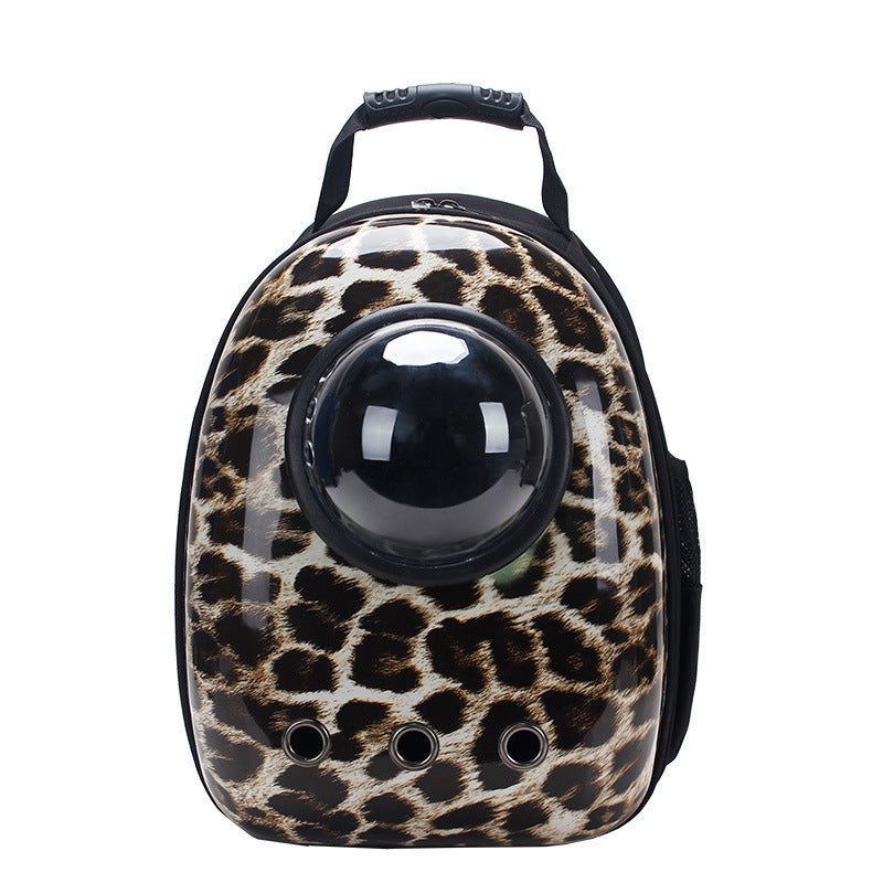 KFX-4513725 Portable Pet Backpack with Transparent Cover and Ventilation Holes for Cats and Dogs