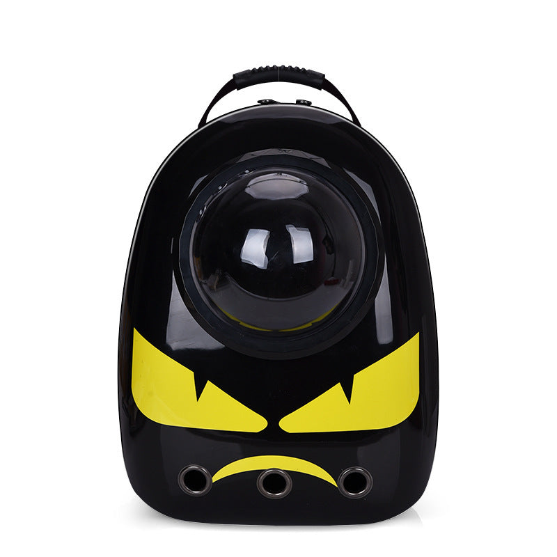 KFX-4513725 Portable Pet Backpack with Transparent Cover and Ventilation Holes for Cats and Dogs