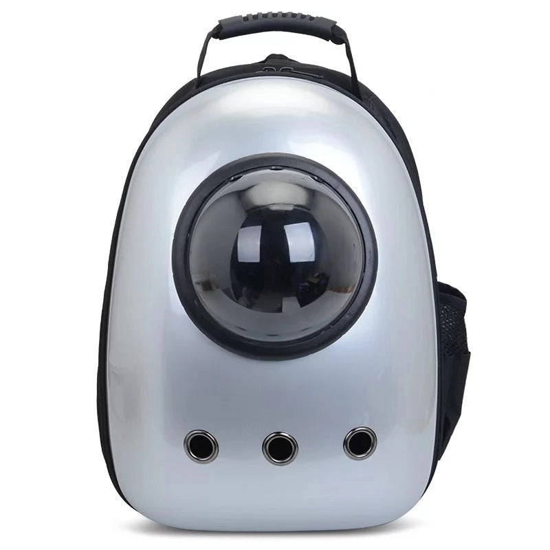 KFX-4513725 Portable Pet Backpack with Transparent Cover and Ventilation Holes for Cats and Dogs