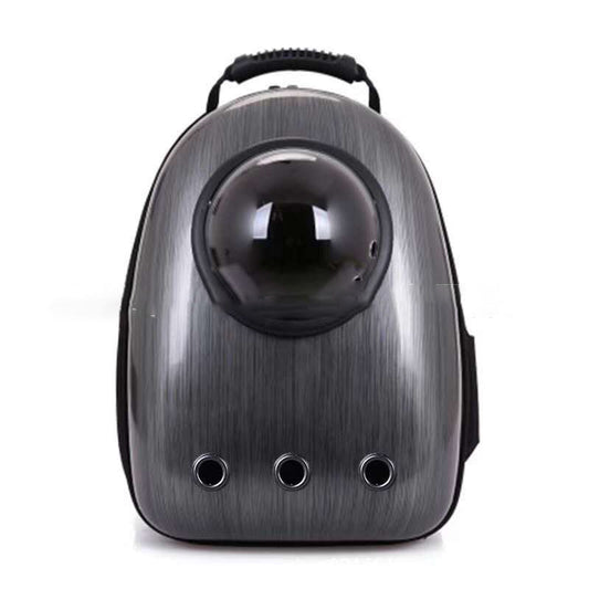 KFX-4513725 Portable Pet Backpack with Transparent Cover and Ventilation Holes for Cats and Dogs