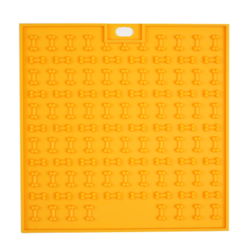 KFX-4515261 Silicone Pet Licking and Slow Feeding Pad - Dog Bone & Cross Designs, Multiple Colors