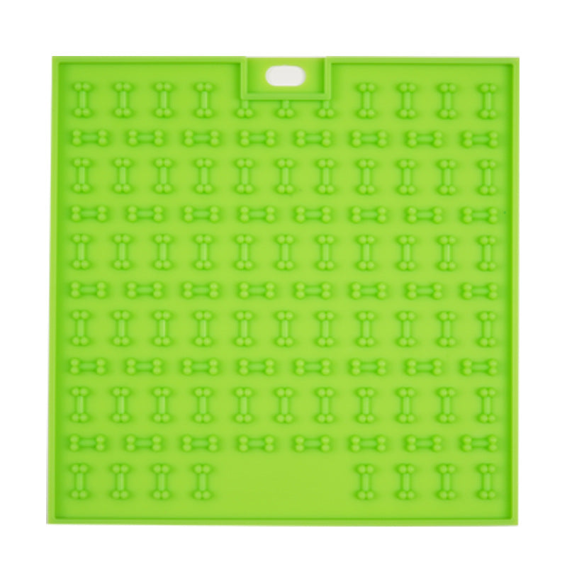 KFX-4515261 Silicone Pet Licking and Slow Feeding Pad - Dog Bone & Cross Designs, Multiple Colors