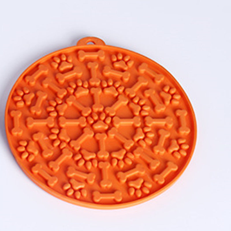 KFX-4515261 Silicone Pet Licking and Slow Feeding Pad - Dog Bone & Cross Designs, Multiple Colors