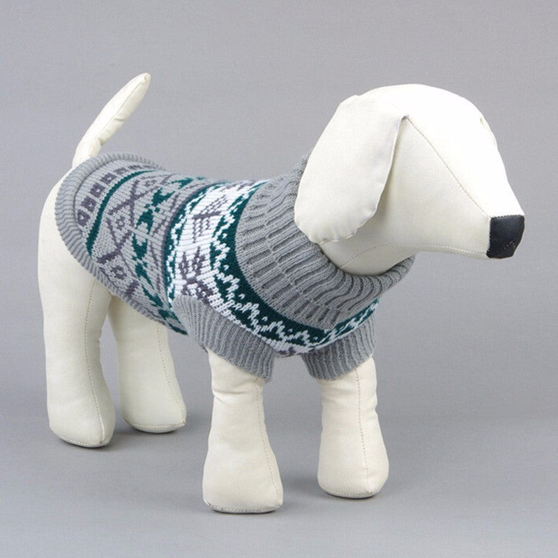 KFX-4515645 Cozy Casual Dog Sweater for Autumn and Winter - 100% Cotton Material