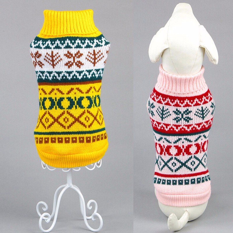 KFX-4515645 Cozy Casual Dog Sweater for Autumn and Winter - 100% Cotton Material