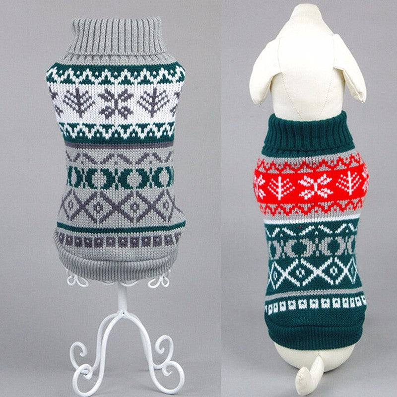 KFX-4515645 Cozy Casual Dog Sweater for Autumn and Winter - 100% Cotton Material
