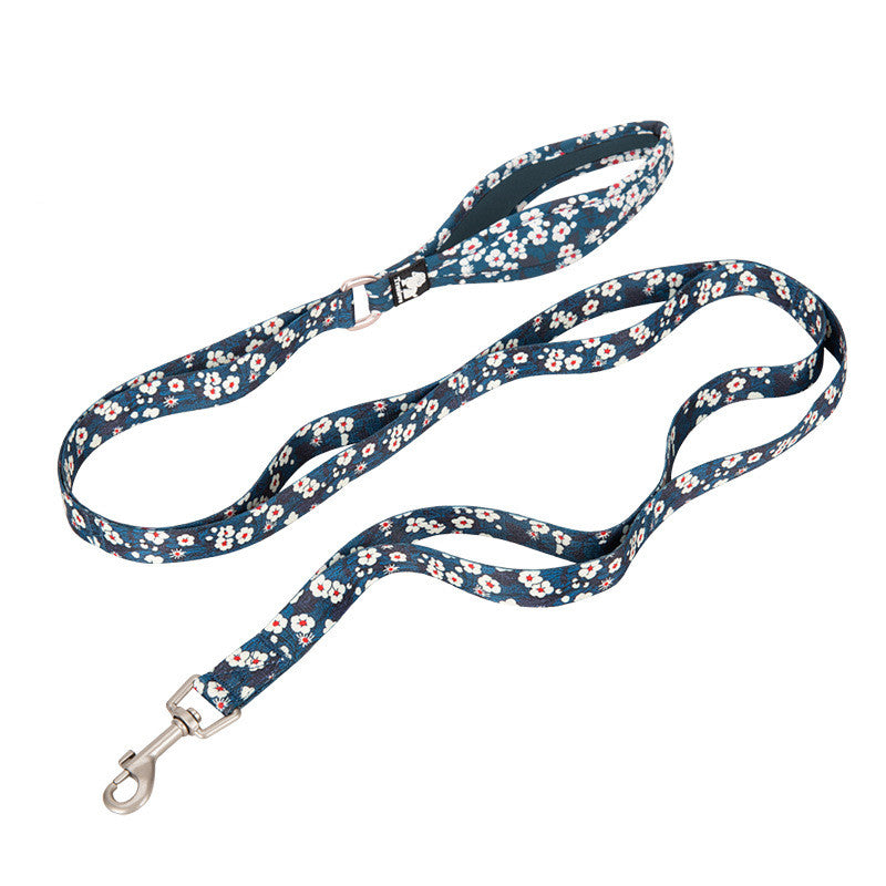 KFX-4521021 Durable Polyester Dog Traction Belt with Aluminum Shrimp Button - Multiple Colors Available