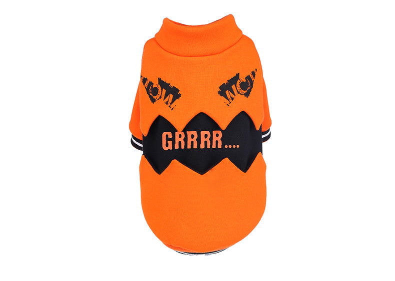 KFX-4522301 Pumpkin Halloween Costume for Dogs - Cozy Casual Sweater Outfit