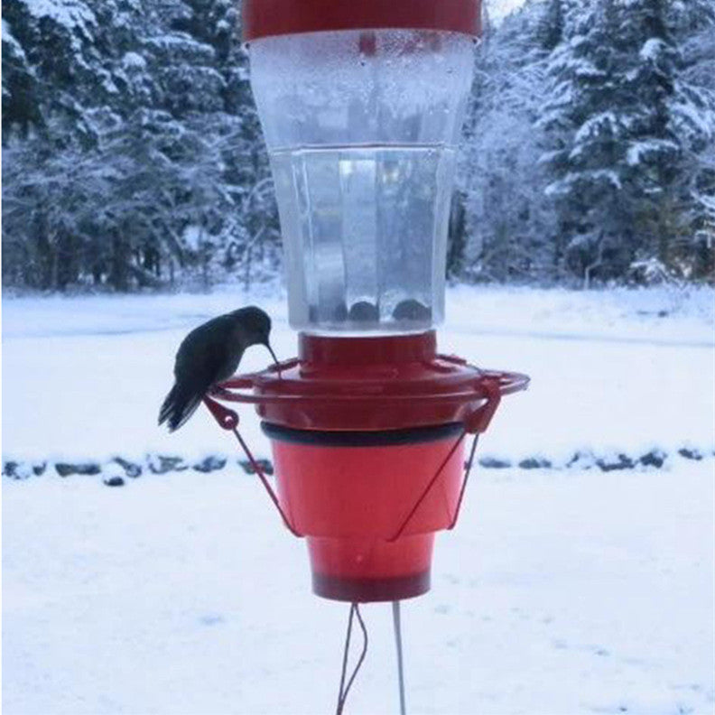 KFX-4523197 Hummingbird Feeder Heater with 15W Bulb for Winter Protection - Easy to Attach and Efficient Warmth