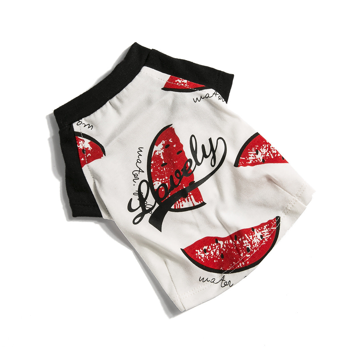 KFX-4523581 Watermelon Print Cotton Dog T-shirt for Pets